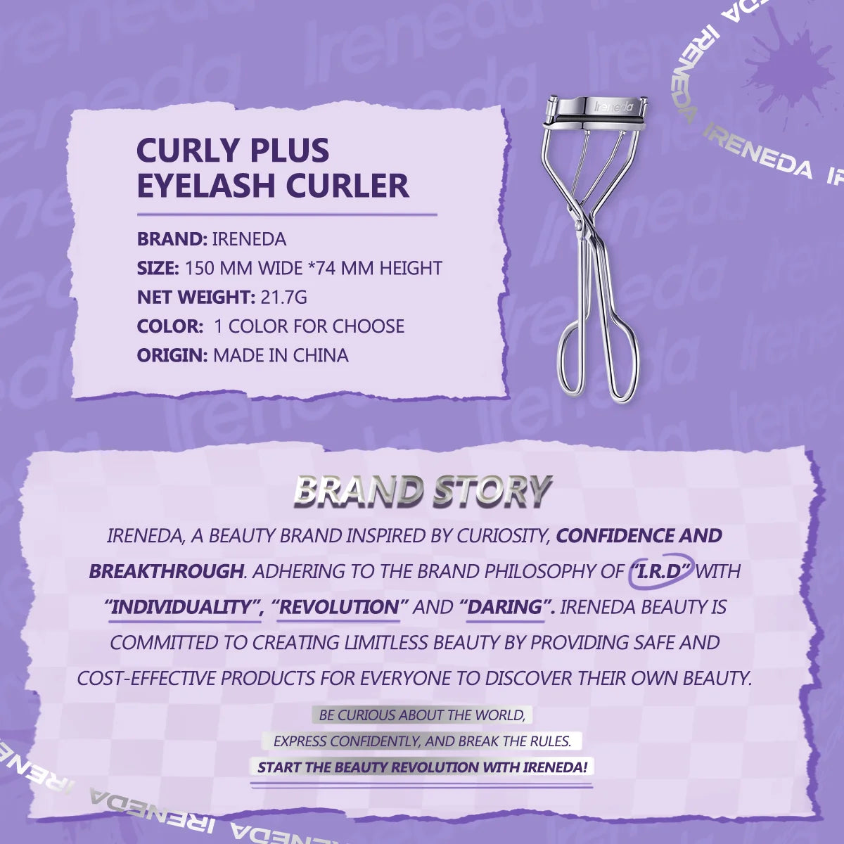 Ireneda Curly Plus Eyelash Curler